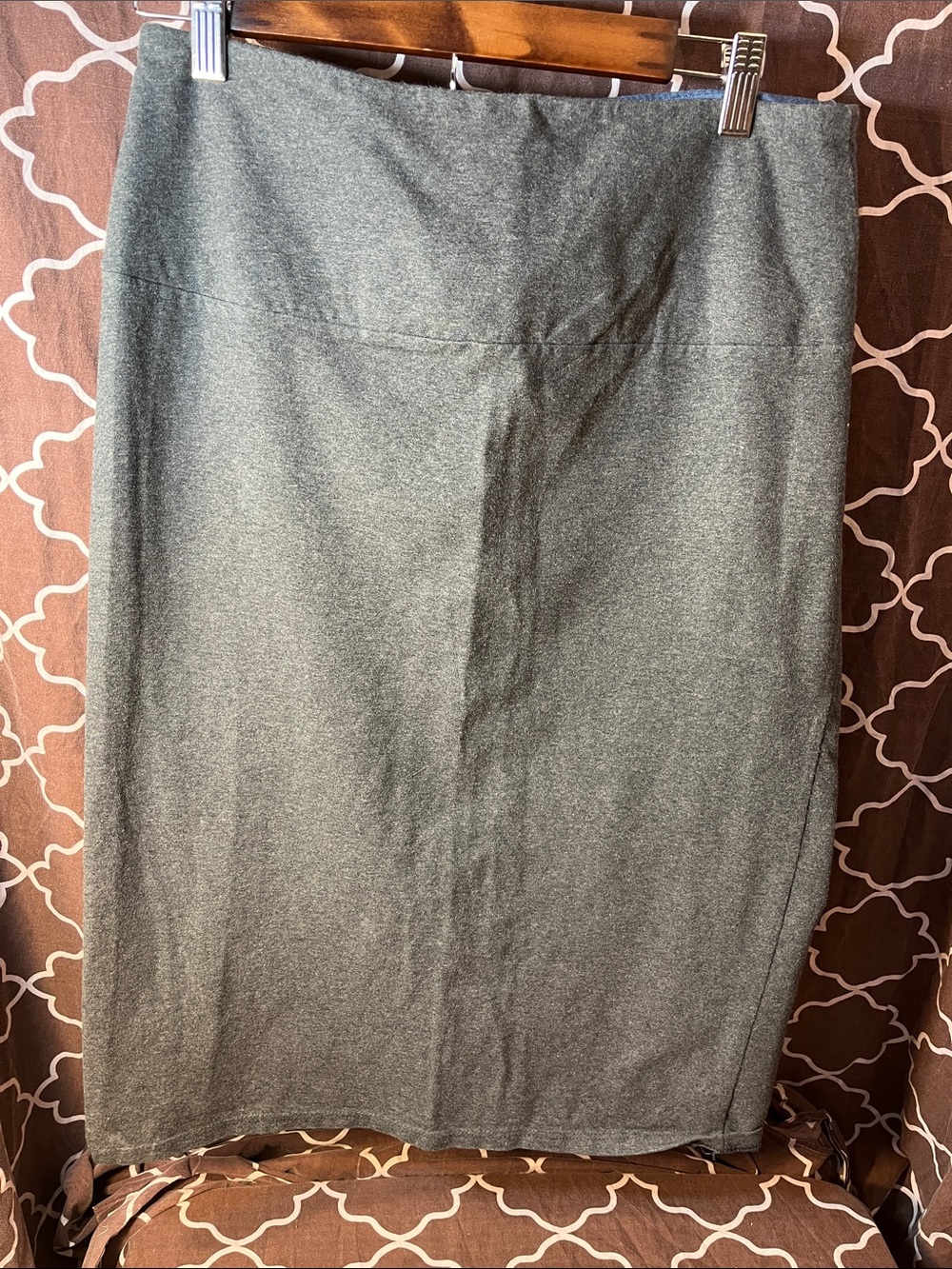 Women with control grey skirt